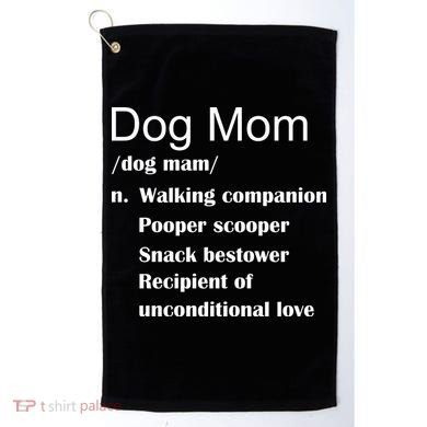 Dog Mom Definition Golf Towel