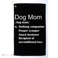 Dog Mom Definition Golf Towel thumb 0