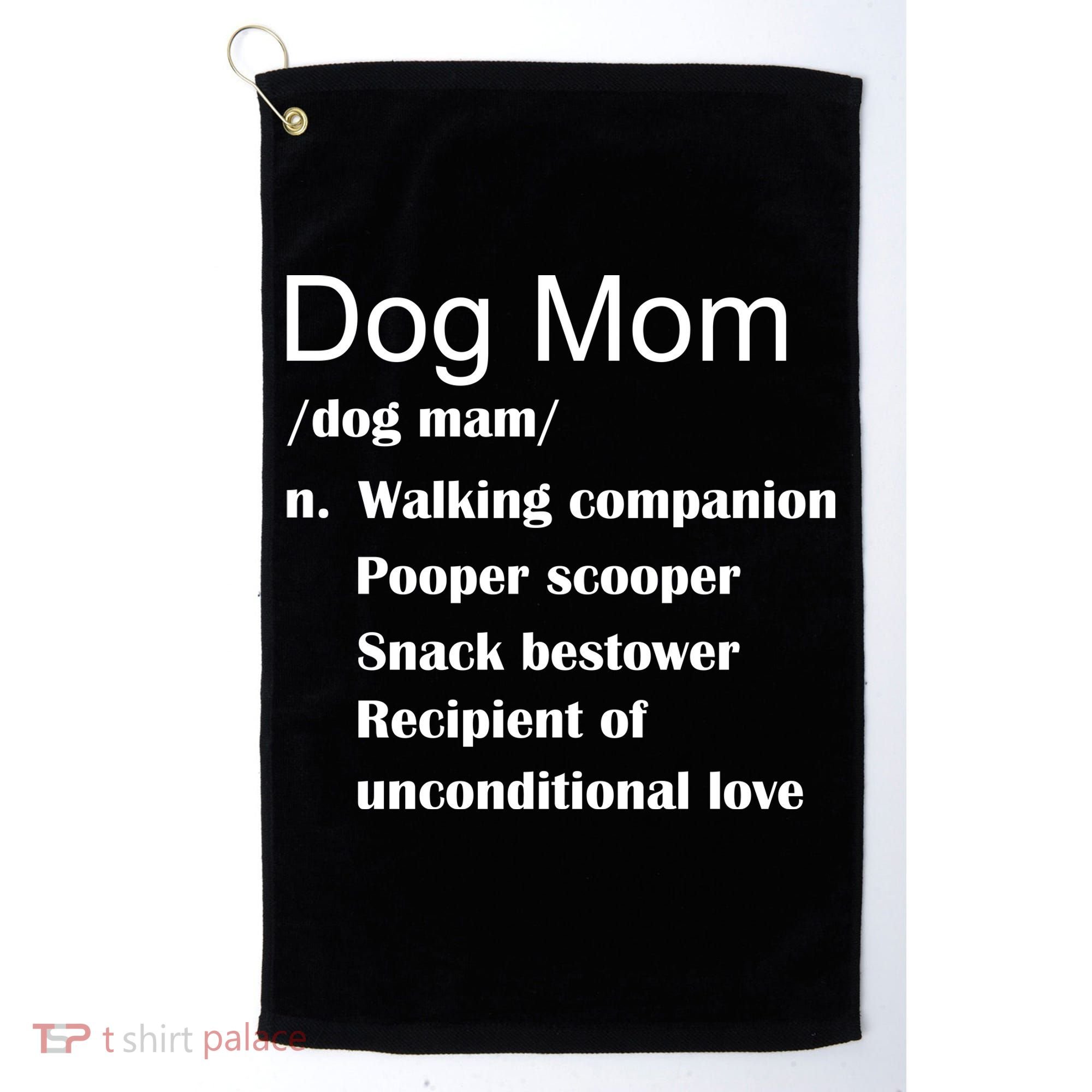 Dog Mom Definition Golf Towel