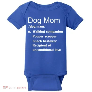 Dog Mom Definition Baby Bodysuit