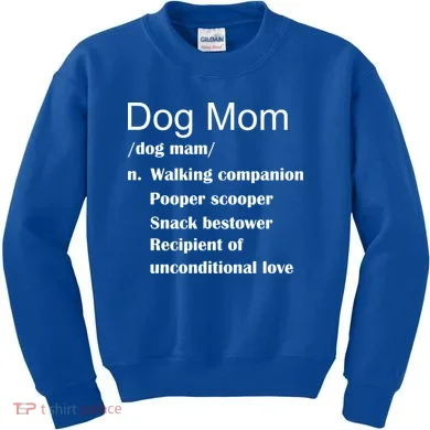 Dog Mom Definition Kids Sweatshirt