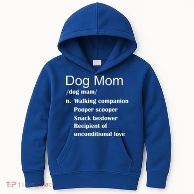 Dog Mom Definition Kids Hoodie