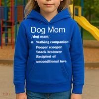 Dog Mom Definition Kids Hoodie thumb 3
