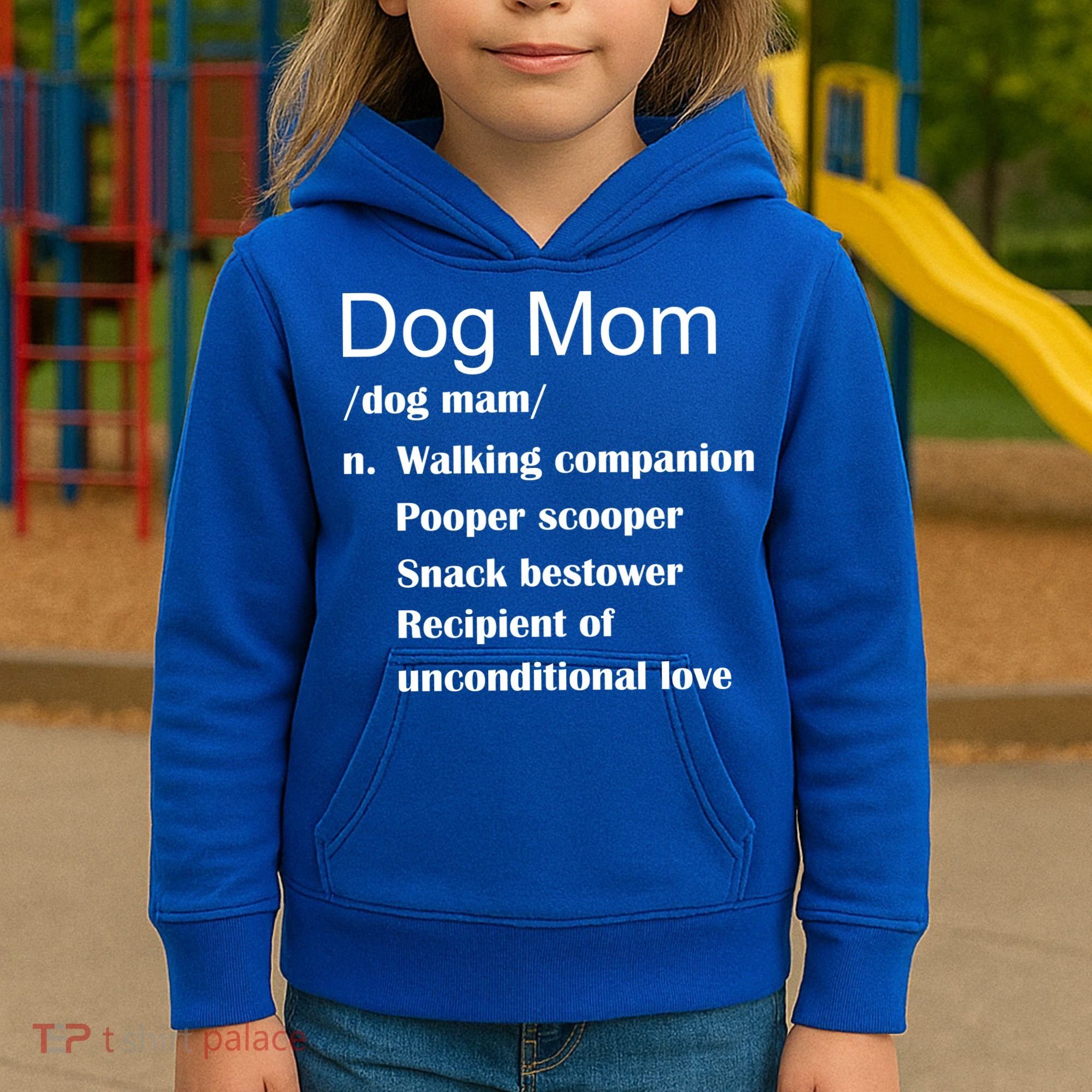 Dog Mom Definition Kids Hoodie
