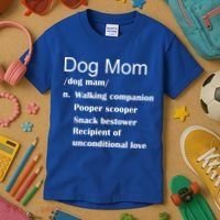 Dog Mom Definition Kids T-Shirt thumb 3