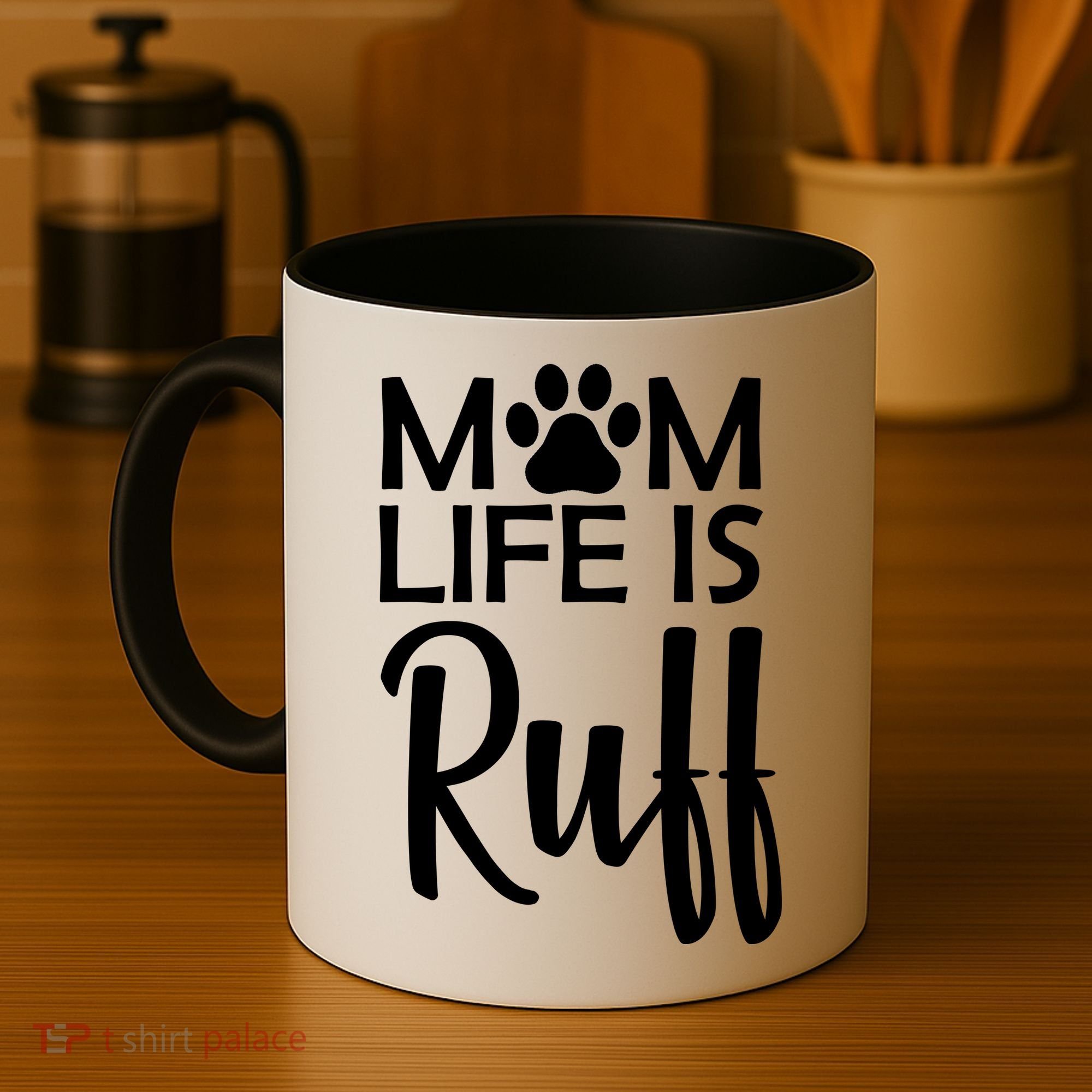 Dog Mom Life Is Ruff Coffee Mug