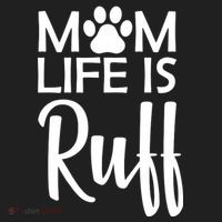 Dog Mom Life Is Ruff Tumbler thumb 3