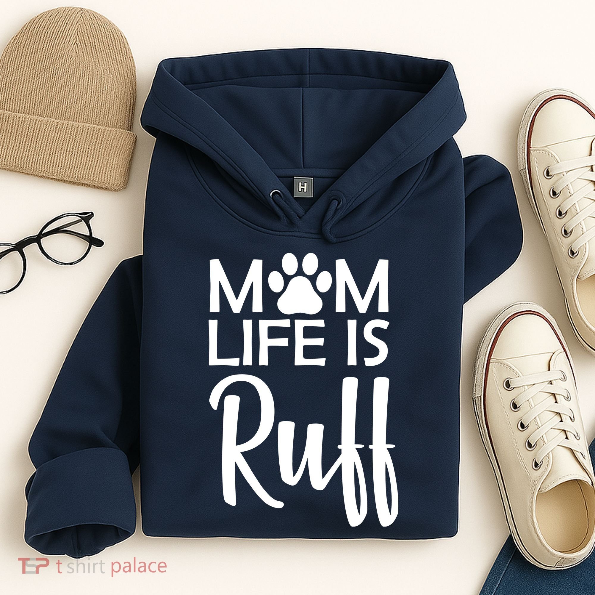 Dog Mom Life Is Ruff Hoodie