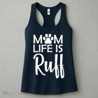 Dog Mom Life Is Ruff Women's Tank Top thumb 3