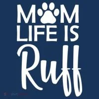 Dog Mom Life Is Ruff Women's Long Sleeve Shirt thumb 2
