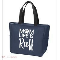 Dog Mom Life Is Ruff Tote Bag thumb 3