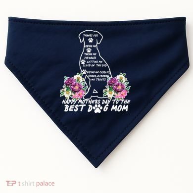 Dog Mom Mothers Day USA-Made Doggie Bandana