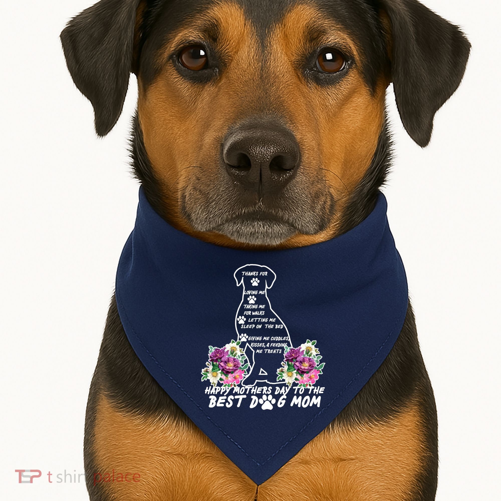 Dog Mom Mothers Day USA-Made Doggie Bandana