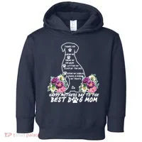 Dog Mom Mothers Day Toddler Hoodie thumb 0