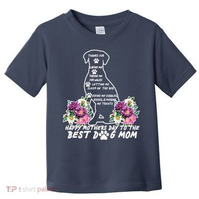 Dog Mom Mothers Day Toddler T-Shirt