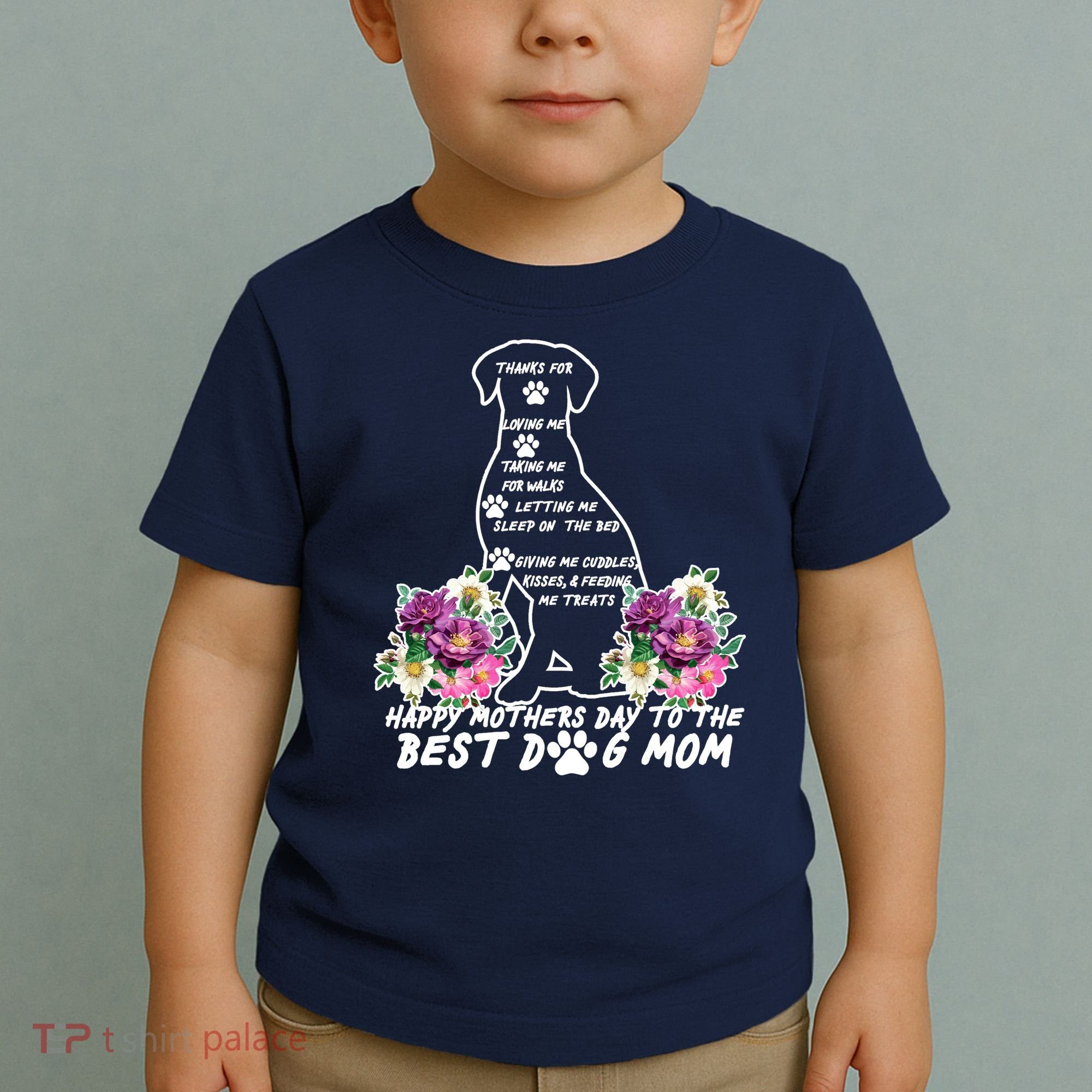 Dog Mom Mothers Day Toddler T-Shirt