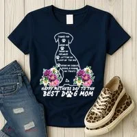 Dog Mom Mothers Day Women's T-Shirt thumb 3