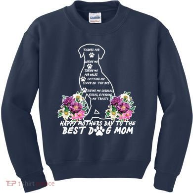 Dog Mom Mothers Day Kids Sweatshirt