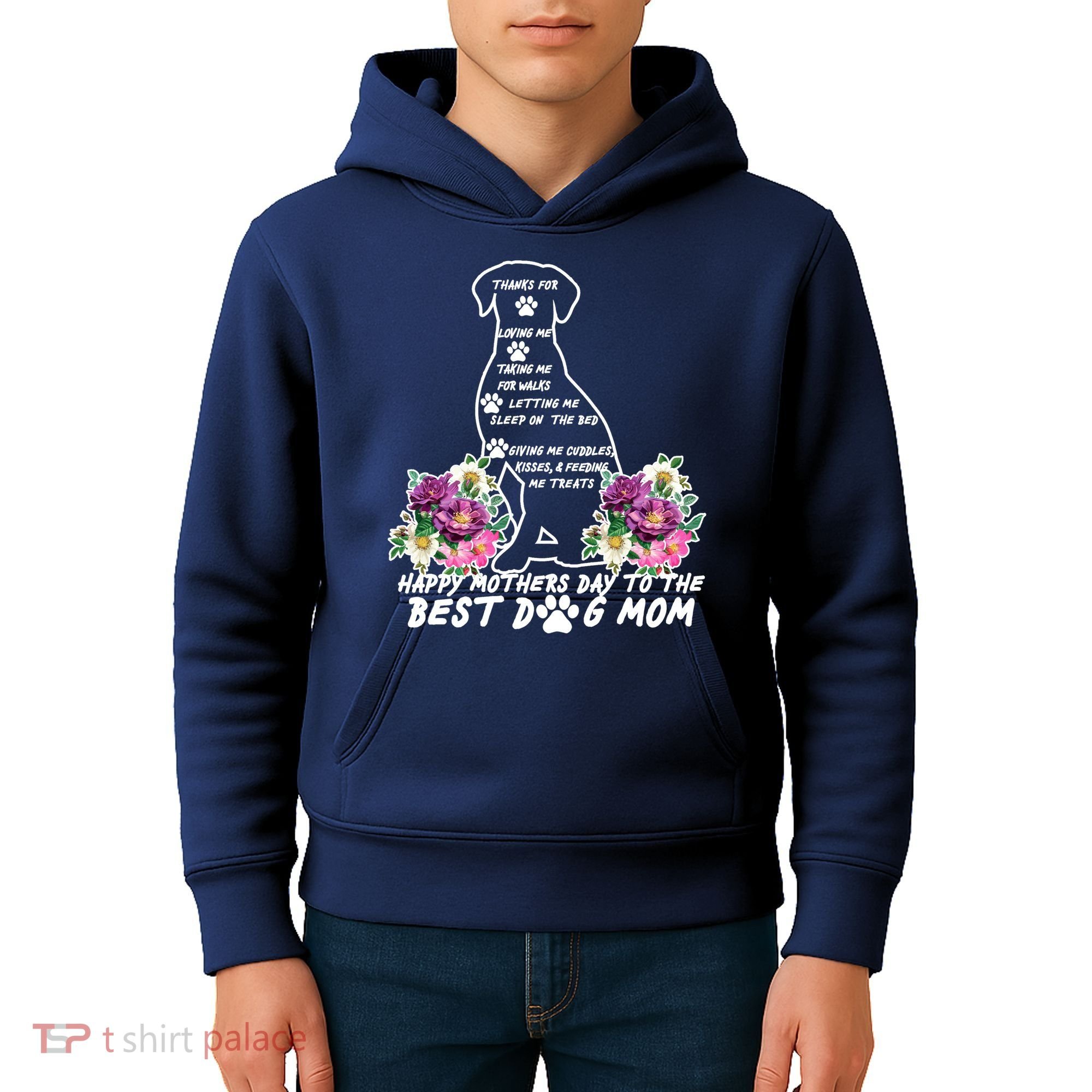 Dog Mom Mothers Day Kids Hoodie