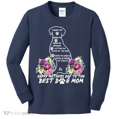 Dog Mom Mothers Day Kids Long Sleeve Shirt