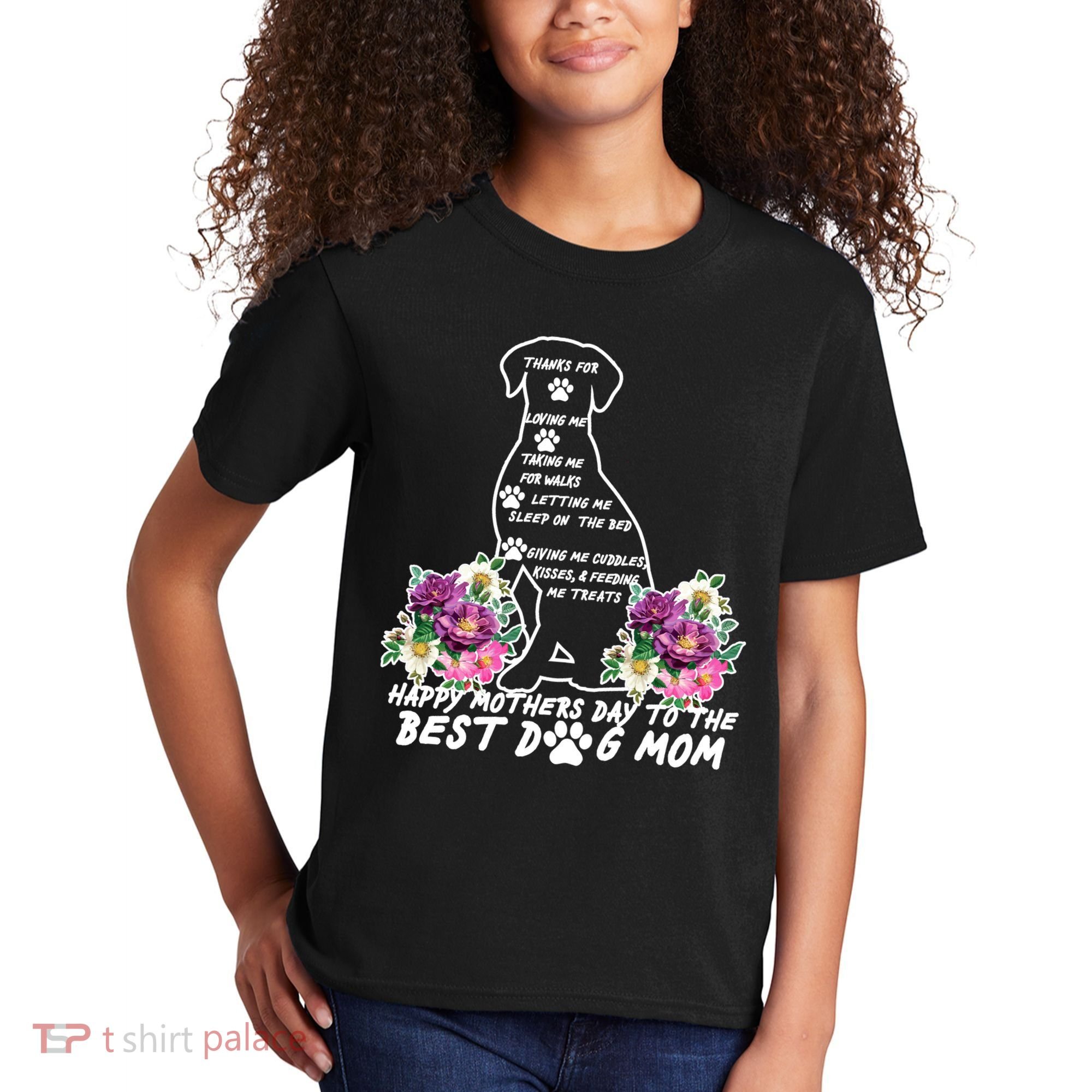 Dog Mom Mothers Day Kids T-Shirt
