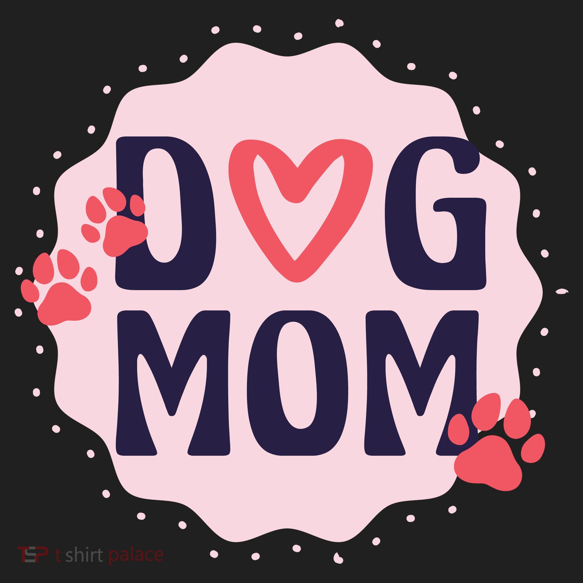 Dog Mom Paw Women's Sweatshirt