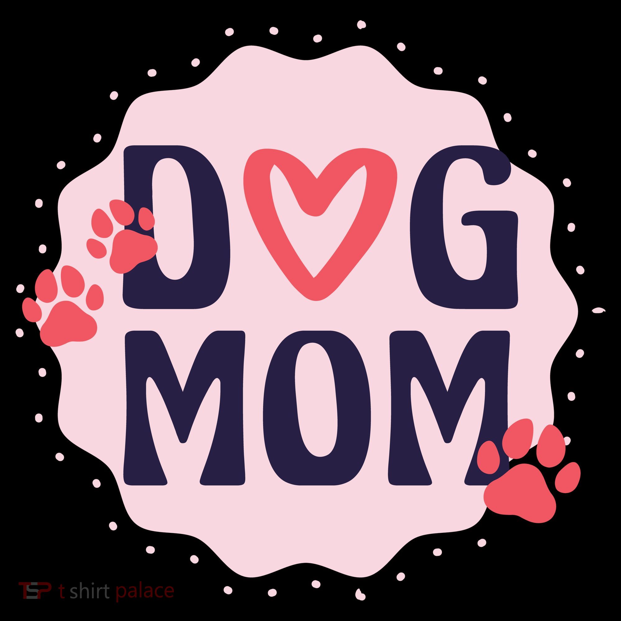 Dog Mom Paw Coaster