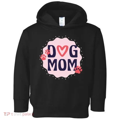 Dog Mom Paw Toddler Hoodie