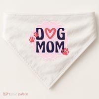 Dog Mom Paw USA-Made Doggie Bandana thumb 0
