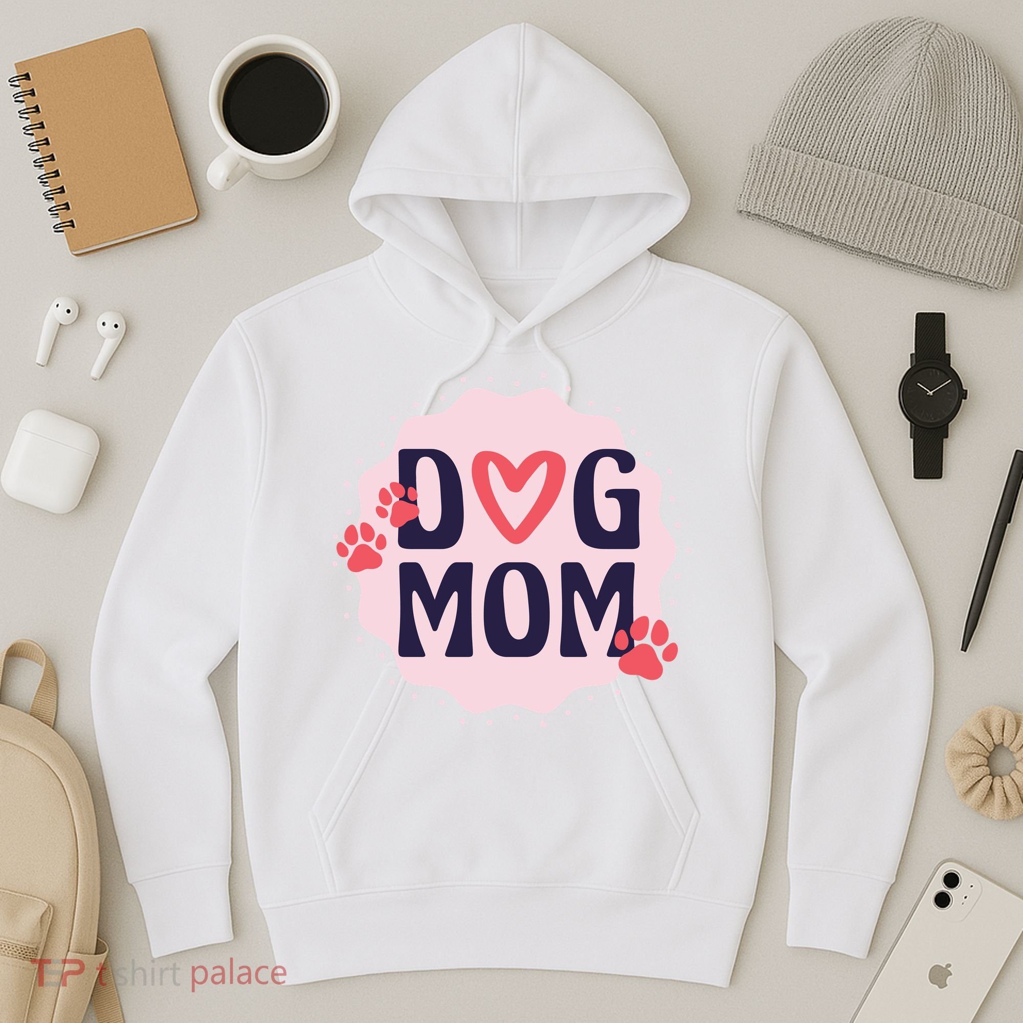 Dog Mom Paw Hoodie