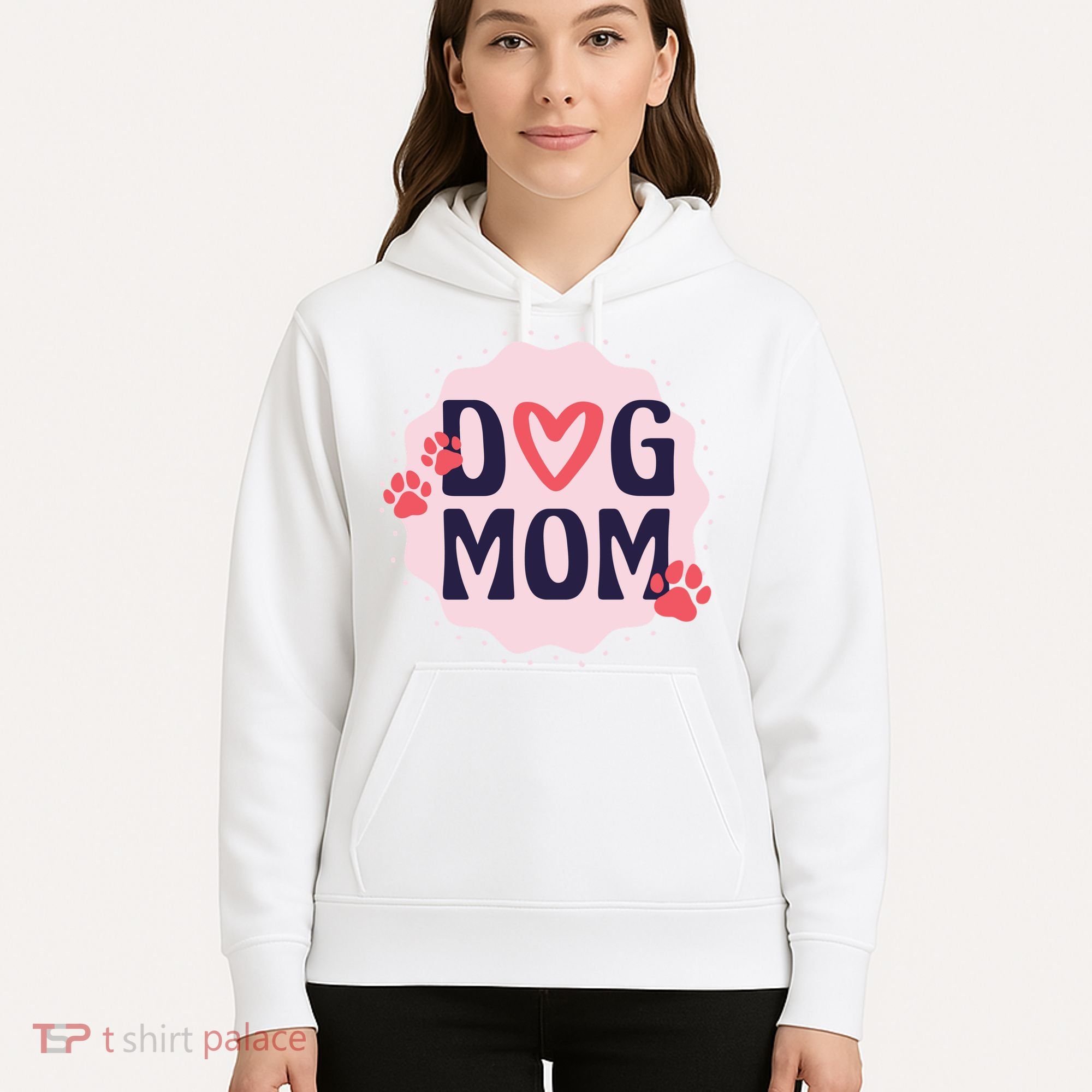 Dog Mom Paw Hoodie