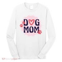 Dog Mom Paw Long Sleeve Shirt thumb 0