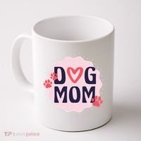 Dog Mom Paw Coffee Mug thumb 0