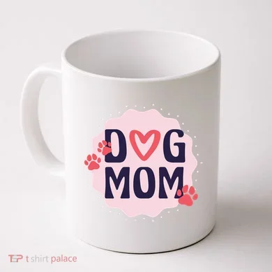 Dog Mom Paw Coffee Mug