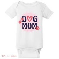 Dog Mom Paw Baby Bodysuit thumb 0