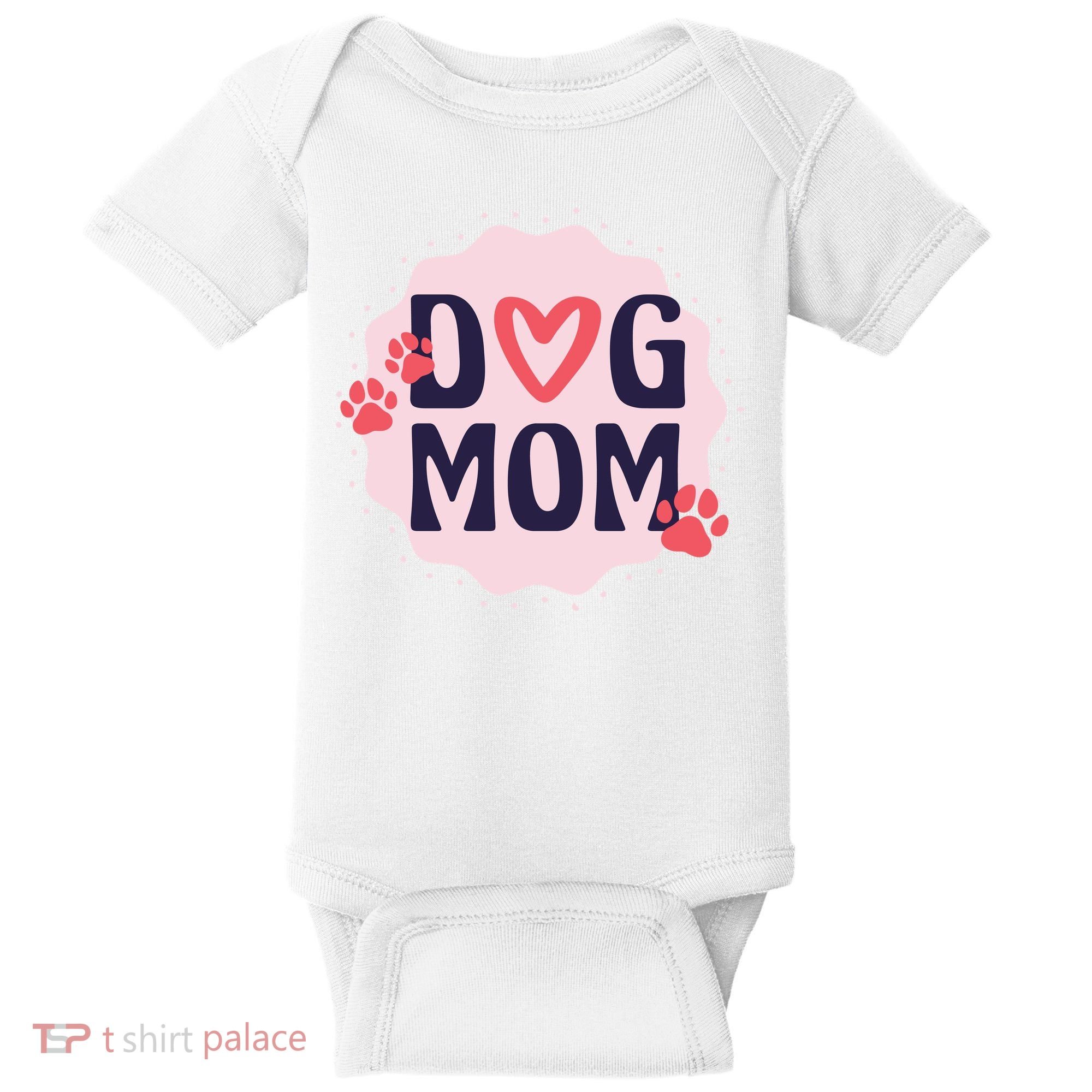 Dog Mom Paw Baby Bodysuit