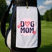 Dog Mom Paw Golf Towel thumb 2