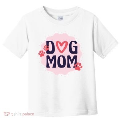 Dog Mom Paw Toddler T-Shirt