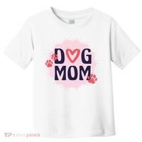 Dog Mom Paw Toddler T-Shirt thumb 0