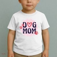 Dog Mom Paw Toddler T-Shirt thumb 2