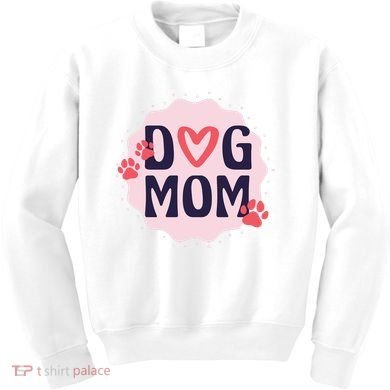 Dog Mom Paw Kids Sweatshirt