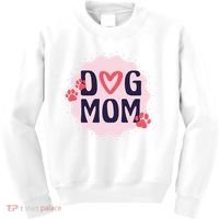 Dog Mom Paw Kids Sweatshirt thumb 0