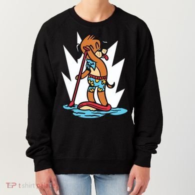 Dog Paddle Boarding Women's Sweatshirt