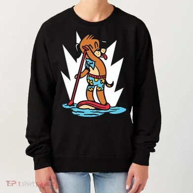 Dog Paddle Boarding Women's Sweatshirt