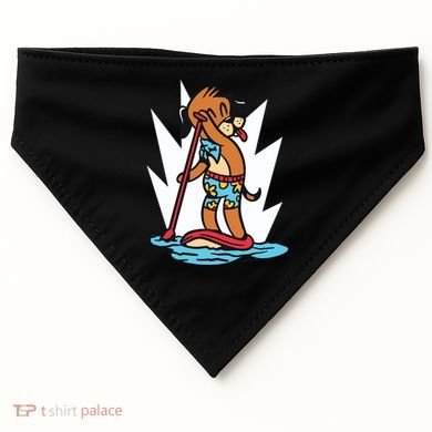 Dog Paddle Boarding USA-Made Doggie Bandana