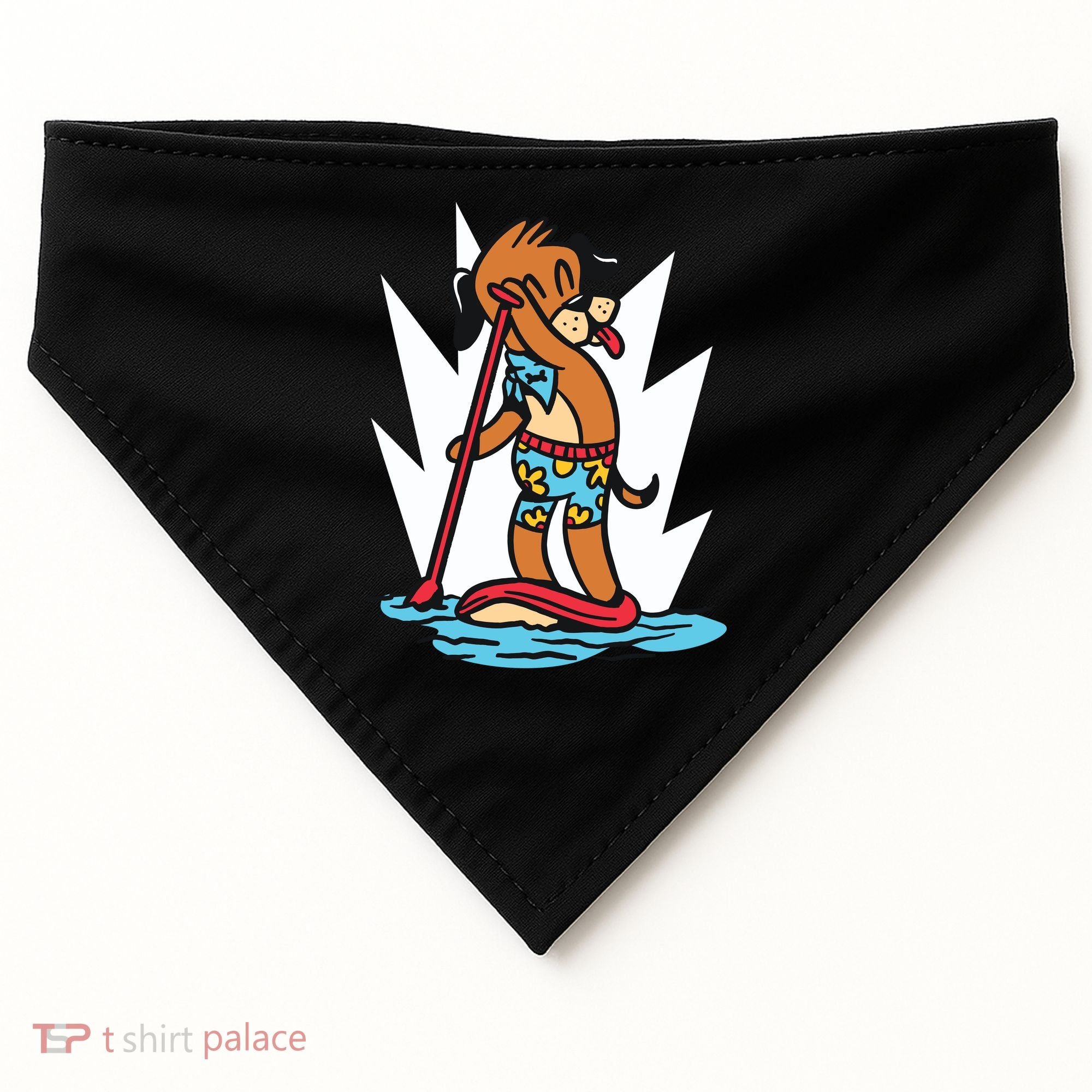 Dog Paddle Boarding USA-Made Doggie Bandana