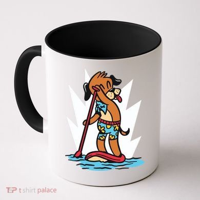 Dog Paddle Boarding Coffee Mug