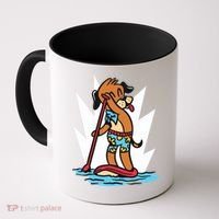 Dog Paddle Boarding Coffee Mug thumb 0