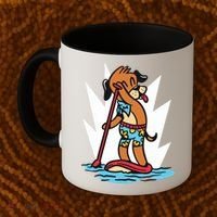 Dog Paddle Boarding Coffee Mug thumb 2