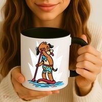 Dog Paddle Boarding Coffee Mug thumb 3